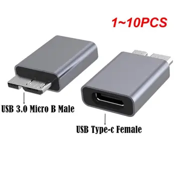 1 ~ 10ШТ C К Micro B USB3.0 Адаптер Типа C Женский К Micro B Мужской Быстрая Зарядка USB Micro 3.0 К Type C Суперскоростной Для жесткого диска