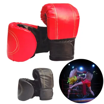 1 пара боксерских перчаток, детские боксерские перчатки Sanda, унисекс, боксерские тренировочные Кожаные перчатки, спортивные защитные рукавицы