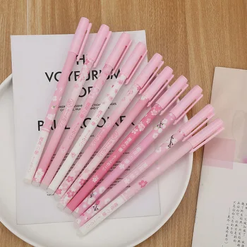 1 шт. стираемая ручка Sakura 0,5 мм, креативные студенческие гелевые ручки, новые канцелярские ручки, синяя фирменная ручка, школьные принадлежности
