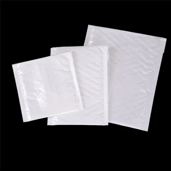 10шт Пустых белых конвертов с пузырьковой почтой Мягкие конверты Многофункциональные упаковочные материалы Пакеты для доставки Пакеты для пузырьковой почты