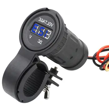 12V to 24V Universal Waterproof Motorcycle LED Digital Display Clock Voltmeter спидометр для мотоцикла приборная панель мото