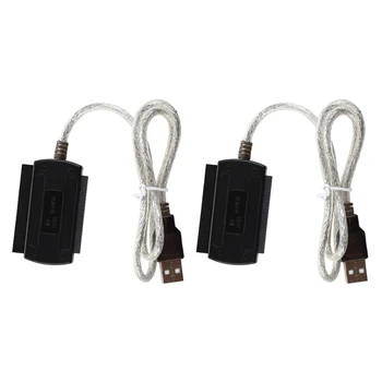 2 новых кабеля-адаптера USB 2.0 к IDE SATA S-ATA/2.5/3.5 (кабель-адаптер)