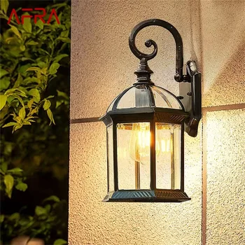 AFRA Наружные бра Настенные светильники светодиодные классические водонепроницаемые для украшения домашнего балкона