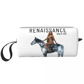 Beyonce Renaissance Tour 2023 Большая косметичка, водонепроницаемая сумка, дорожные косметички, органайзер для музыкальных концертов для женщин