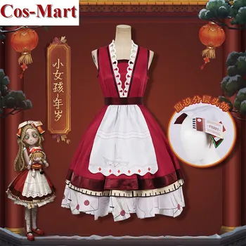 Cos-Mart Горячая игра Identity V Костюм для косплея маленькой девочки Красное Милое Униформное платье Одежда для ролевых игр на вечеринке