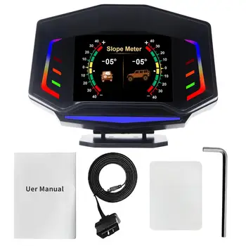Hud Спидометр Цифровой GPS Спидометр С Двойным Режимом OBD2/GPS Универсальный Головной Дисплей Для Автомобиля Большой ЖК-дисплей HUD С