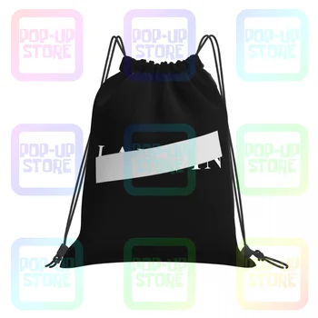 Lenvin Черные светоотражающие сумки с перекрестным шнурком, спортивная сумка, Модная сумка для обуви, экологичный рюкзак для верховой езды