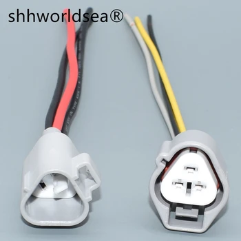 shhworldsea 3pin 2,2 мм женский автоматический разъем Для Toyota Camry Corolla Honda Accord Fit Civic Вилка Катушки Зажигания 6189-0179