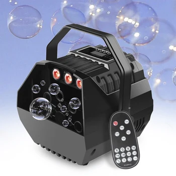 Автоматическая машина для мыльных пузырей, Высокопроизводительная Автоматическая воздуходувка, сцена для DJ-вечеринки с пультом дистанционного управления
