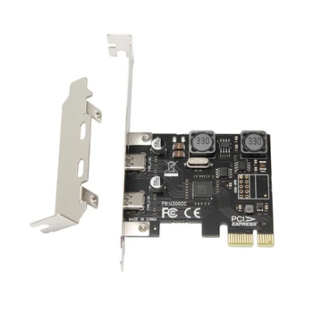 Адаптер PCIE1X на 2 порта USB3.1 TypeC, 2 порта TypeC PCIe, карта расширения, быстрая передача данных 96BA