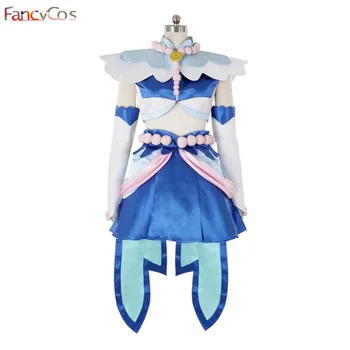 Аниме Go Princess PreCure Cure Платье Русалки Minami Kaido Принцесса Косплей Костюм Disfraz De Halloween Para Mujer Хэллоуин