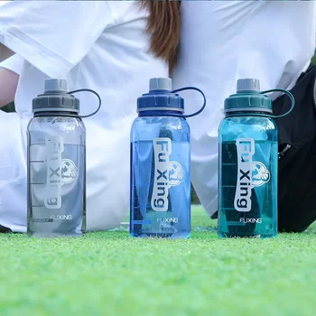 Большая емкость для прямой питьевой воды Уличный Пластиковый Стакан для воды Портативная бутылка для фитнеса и спорта с защитой от падения