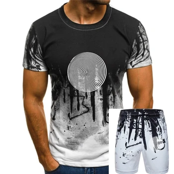 Динамическая оптическая иллюзия Скейт-Поп Визуальные явления Продажа футболок высшего качества из хлопка с коротким рукавом и круглым вырезом