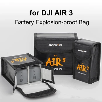 Для DJI AIR 3 Взрывозащищенная сумка для аккумулятора, безопасная сумка для хранения, сумка для защиты от радиации Для DJI AIR 3, аксессуары