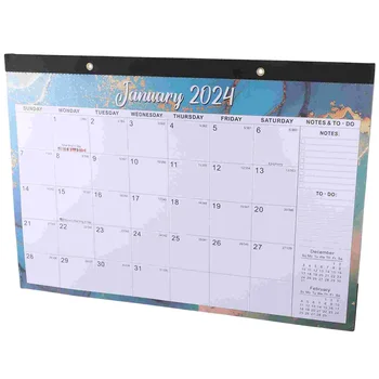 Ежемесячный настенный календарь, календарь планирования праздников, английский Ежедневный календарь для офиса