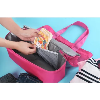 Женская сетчатая прозрачная сумка, двухслойная, сохраняющая тепло, Большие пляжные сумки для пикника DIN889