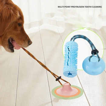 Игрушка Для Домашних Собак С Шариковой Присоской, Устойчивая К Укусам, Молярная Тренировочная Резина TPR