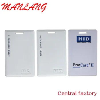 Изготовленная на Заказ Толстая Бесконтактная Карта HID Prox-Card II с раскладушкой частотой 125 кГц для Контроля Доступа к Перезаписи 26 Бит 37 Бит H10301 H10302 Fo