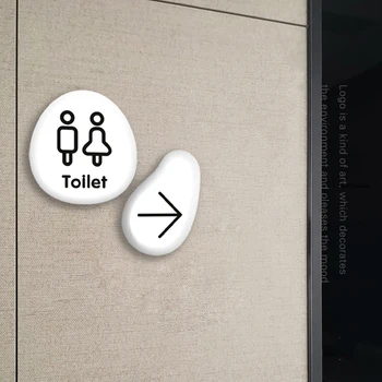 Индивидуальность Простой и креативный номер двери туалета в японском стиле, табличка с подсказкой туалета, вывеска для дома в семье, вывеска для проживания в отеле