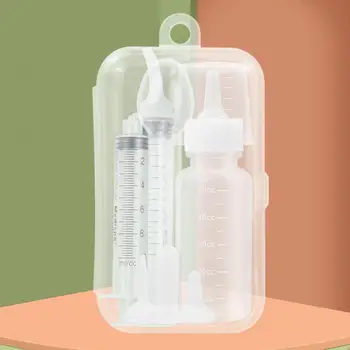 Инструмент для кормления из бутылочки для домашних животных Точное измерение Комплект бутылочек для кормления домашних животных Безопасная силиконовая соска, удобная для котенка и новорожденного
