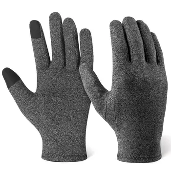 Компрессионные перчатки от артрита, полные пальцы, Улучшенный сенсорный экран от боли в запястье и усталости