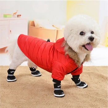 Куртка для щенка, одежда для собак, зимняя одежда для маленьких собак, зимняя одежда для собак, пальто для чихуахуа, мягкий меховой капюшон для собак