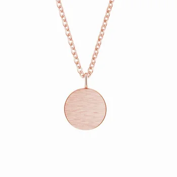 Маленькое круглое ожерелье с подвеской из розового золота, элегантные Модные женские украшения, подарки для девочек NGXIOXL