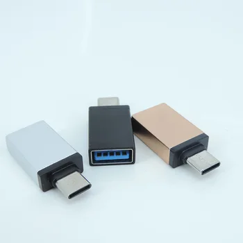 металлический OTG-адаптер Type C с разъемом USB 3.0, адаптер USB A с разъемом USB C, конвертер для ноутбука, мобильного телефона, передачи данных