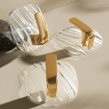 Модный прозрачный Клейкий крючок Platinums, Бесшовная сумка, Пальто, Ключница для ванной Кухни