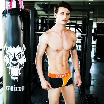 Мужские боксерские шорты Tauwell с U-образным выступом и удобным сочетанием цветов