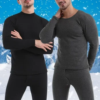 Мужские термоштаны, мужская рубашка, осеннее длинное нижнее белье, 2 комплекта зимней мужской одежды и кальсон