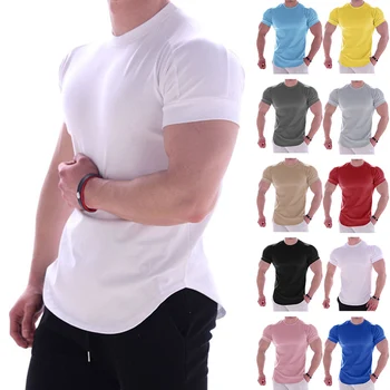 Мужские футболки для бега, быстросохнущие компрессионные спортивные футболки, футболки для бега в тренажерном зале, футболки для футбола, мужская спортивная одежда из джерси