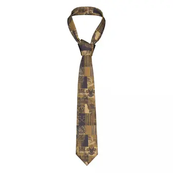 Мужской галстук Slim Skinny, галстук в стиле античной архитектуры, модный галстук свободного стиля для вечеринки, свадьбы