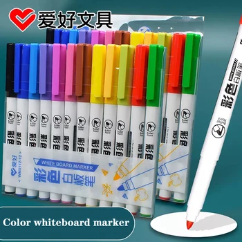 Набор цветных маркеров для белой доски со стирающейся ручкой AIHAO Учащиеся и учителя с большим объемом Канцелярских принадлежностей для рисования граффити ручкой на доске