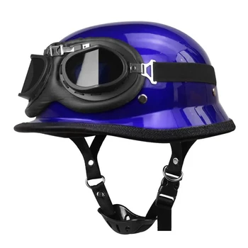 Немецкий винтажный Мото-шлем, сертификация DOT, Полушлем, модный мото-шлем для мужчин и женщин, Casco Moto, ретро-мотоциклетный шлем