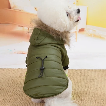 Одежда для домашних собак Зимние хлопковые пальто для собак Плюс теплая одежда для маленьких средних собак Щенок французского бульдога Чихуахуа Перро