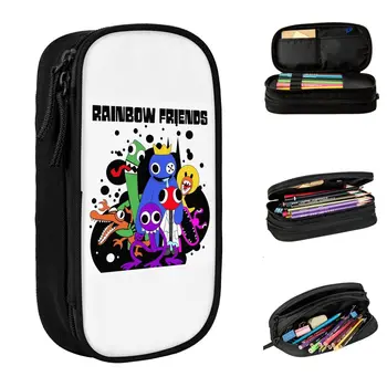 Пеналы Rainbow Friends с забавными мультфильмами, сумка-держатель для ручек, студенческие пеналы для офисных подарков большой емкости