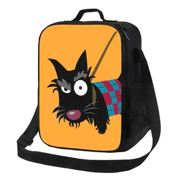 Портативный ланч-бокс Funny Scottie Eye для герметичного холодильника для собак породы шотландский терьер, сумка для ланча с термоизоляцией для еды, детская школа