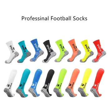 Профессиональный противоскользящий футбольный носок Мужчины Женщины Длинный Запас Дышащий до колена Тренировки Бег Трусцой Спорт Футбол Для взрослых