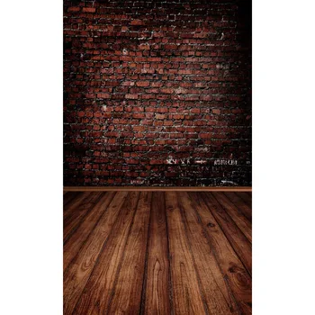 Ретро фоны для фотосъемки Кирпичная стена Деревянный пол 3D фоны для фотостудии Дети Детская портретная фотосессия Фотофон