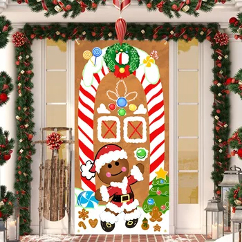Рождественский Подвесной баннер Noel Wall Oranments Рождественские Дверные подвески Navidad Merry Christmas Decor Natal Happy New Year 2024
