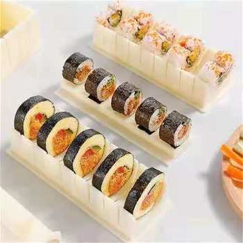 Роликовая Форма для приготовления суши Hoge Kwaliteit Japanse Rijst Bal Cake Roll Mold Многофункциональная Форма Для приготовления Суши Gereedschap Tool