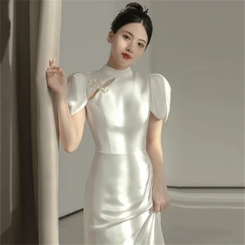 Свадебное платье в китайском стиле, свадебные платья для женщин, большие размеры, темперамент, официальный магазин Amandas Novias, женские элегантные платья
