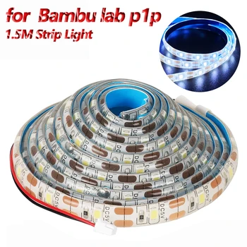 Светодиодная Лампа Для Bambu lab p1p p1s Светодиодные Фонари Strip LED Light 5V 150cm IP44 Водонепроницаемое Освещение Для Деталей 3D-принтера Bambulab