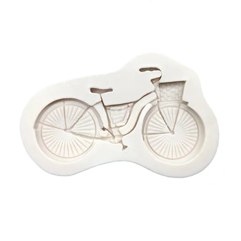 Силиконовая форма в форме велосипеда, форма для выпечки шоколадных кексов Sugarcraft, Инструменты для украшения помадных тортов