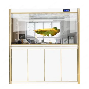 Современный простой аквариум с рыбками Smart Dragon Большая гостиная нижний фильтр напольный аквариум с изменяющимся типом воды