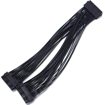 Удлинительный кабель питания 5X ATX с 24 контактами от 1 до 2 портов Разветвитель PSU от мужчины к женщине 24-контактный удлинительный кабель
