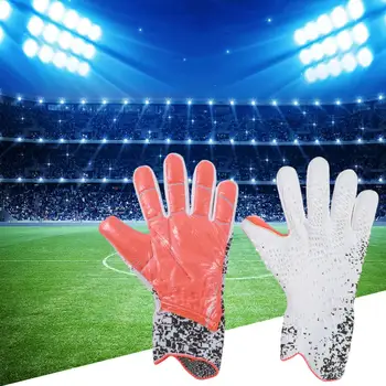 Футбольные вратарские перчатки, Утолщенная футбольная профессиональная защита, взрослые, подростковые Футбольные вратарские перчатки
