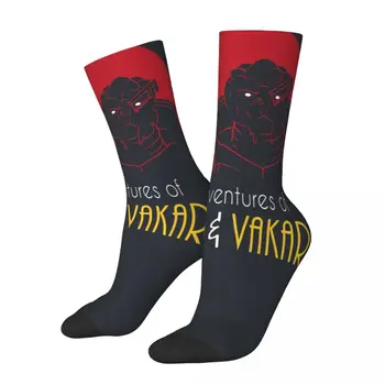 Хип-хоп Ретро Приключения Фемшеп Вакариан Сумасшедшие мужские компрессионные носки Унисекс с принтом из игры Mass Effect Happy Crew Sock