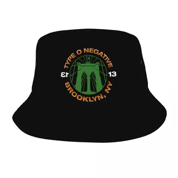 Широкополая шляпа Типа O с негативом, Пляжная шляпа Brooklyn Bridge, Складная рыболовная кепка, Шляпа американской готик-металлической группы Bob Hat, прямая поставка